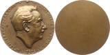 Österreich, 1. Republik, Stadt Wien Große einseitige Bronzemedaille 1926 v. Andre Roder, a.d. Musikpädagogen und Komponisten Hans Wagner-Schönkirch Sehr selten, EF, mattiert