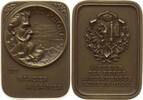 Schweiz - Genf Bronzeplakette Souvenir des Fetes Rhodaniennes, Le Rhone - Du Glacier de la Mer -