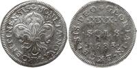 Frankreich, Königreich 30 Sols de Strasbourg Louis XIV., 1643 - 1715, Straßburg, im Stempel aus 1684 geändert -