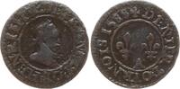 Frankreich, Königreich Denier Tournois Henri III., 1574 - 1589, Paris -