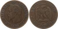 Frankreich, Kaiserreich 10 Centimes Napoleon III., 1852 - 1870, Paris -