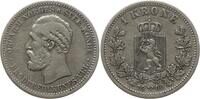 Norwegen, Königreich 1 Krone Oskar II., 1872 - 1905, Kongsberg -