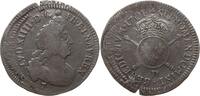 Frankreich, Königreich 1/2 Ecu aux insignes, buste du type aux palmes Louis XIV., 1643 - 1715, Lyon, réformation, außergewöhnlich großer Durchmesser -