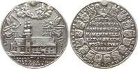 Regensburg, Stadt Silbergussmedaille Grundsteinlegung der Dreifaltigkeitskirche, Kirche / Wappen der Ratsherren -