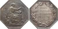 Frankreich, Königreich, Departement Seine Oktogonale Silbermedaille v. Chabaud, Societé de Prevoyance des Pharmaciens de la Seine 1824 -