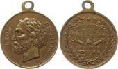 Frankreich, Gouvernement de la Défense Nationale Kleine tragbare Messingmedaille Léon Gambetta, Délégation de Bordeaux -
