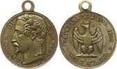 Frankreich, Kaiserreich, Stadt Paris Kleine tragbare Messingmedaille Napoleon III., 1852 - 1870, Proclamation 2 Decembre, OUI 7824189 Stimmen -
