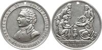 Großbritannien, Königreich Tragbare Zinnmedaille Victoria, 1837 - 1901, Hunderjahrfeier Sonntagsschulen, Gründer Robert Raikes -