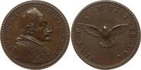 Kirchenstaat Bronzemedaille Innozenz XI., 1676 - 1689, v. Hamerani, Friedenstaube und Wahlspruch -