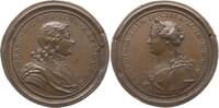 Lothringen, Herzogtum Bronzemedaille v. Saint-Urbain, auf Herzog Franz, 1634 - 1641 und seine Gemahlin Claudia -