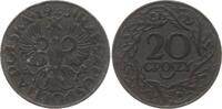 Polen, Generalgouvernement 20 Groszy Zink -