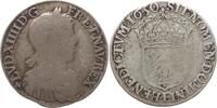 Frankreich, Königreich 1/2 Ecu à la mèche longue Louis XIV., 1643 - 1715, Angers -