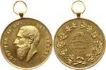 Belgien, Königreich, Hennegau, Frasnes Tragbare vergoldete Bronzemedaille Leopold II., 1865 - 1909, Commune du Frasnes, Festival du 9 Juillet 1905 -