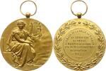 Belgien, Königreich, Wallonien, Stadt Dinant Tragbare vergoldete Bronzemedaille Hommage de la Ville de Dinant, Fêtes et Concerts de la Saison 1932 -