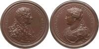 Lothringen, Herzogtum Bronzemedaille v. Saint-Urbain, auf Herzog Karl IV., 1625 - 1675 und seine Gemahlin Nicole -
