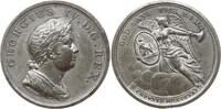 Großbritannien Zinnmedaille George IV., 1820 - 1830, Coronation Medal, Im Abschnitt: CROWNED MDCCCXXI -