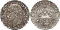 Frankreich, Kaiserreich 50 Centimes Napoleon III., 1852 - 1870, Straßburg -