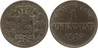 Bayern, Königreich 1 Pfennig Maximilian II. Joseph, 1848 - 1864 -