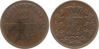 Bayern, Königreich 2 Pfennig Maximilian II. Joseph, 1848 - 1864 -