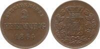 Bayern, Königreich 2 Pfennig Maximilian II. Joseph, 1848 - 1864 -