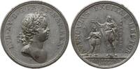 Frankreich, Königreich Zinnmedaille Louis XV., von G.W. Vestner, Nürnberg, auf die Minderjährigkeit des Königs -