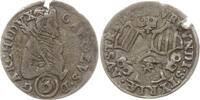 RDR, Haus Habsburg, Herzogtum Steiermark 3 Kreuzer (Groschen) Erzherzog Karl, 1564 - 1590, Graz, Variante ohne Binnenkreis -