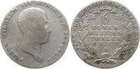 Preußen, Königreich 1/6 Taler Friedrich Wilhelm III., 1797 - 1840, Düsseldorf -