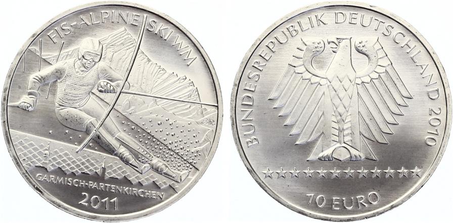 10 Euro 2010 FIS Alpine Ski WM 2011 UNC | MA-Shops