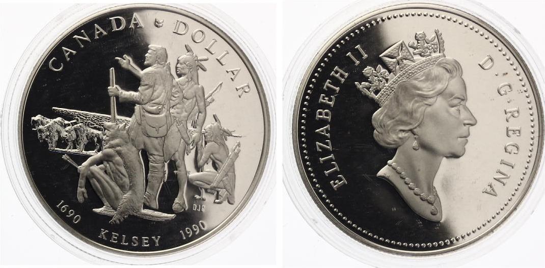 Kanada 1 Dollar * 1990 * Henry Kelsey Proof | MA-Shops