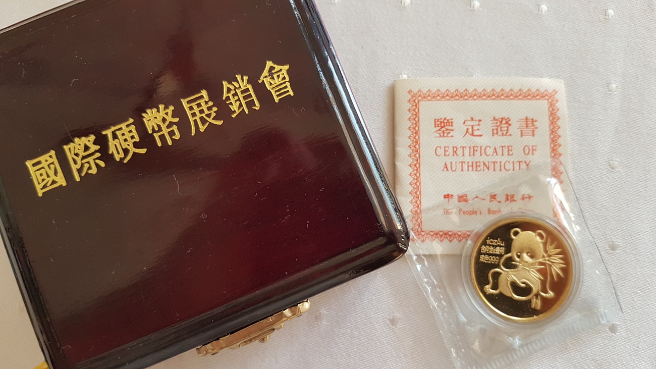 1992 China 1 2 Unze Munchen Panda Gold Medaille 1992 China Pp Etui