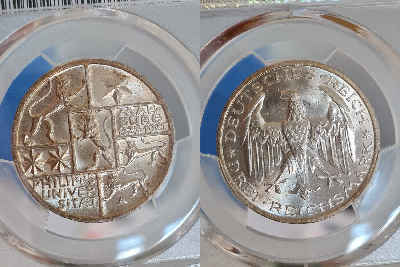 1927 3 Mark Marburg NGC MS65 | MA-Shops