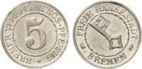 Verrechnungs-Pfennig 5 Pfennig Bremen -