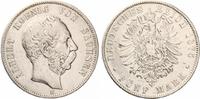5 Mark Sachsen 1875 Albert Picture