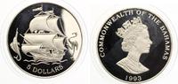 Bahamas 5 Dollars 1993 Spanische Galeone Schiff Picture