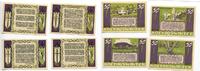  1921  Königswinter Bank u. Honnefer Voksbank 4 x 50 Pfennig Mehl 730.1 1