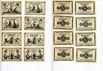  1921  Köstritz je 4 x 50 Pfennig Mehl 736.1 + 736.4 8 Stück 1