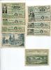  1921-1922  Xanten 4 x 1,50 Mark + 4 x 3 Mark Mehl 1465.1a mit Kennummer komplett 2 teilweise besser