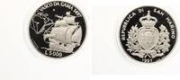 San Marino 5000 Lire 1997 Vasco da Gama Segelschiff PP Silber Picture