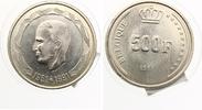 BELGIEN 500 Francs 1991 Silber König Baudouin Picture
