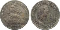 Spanien 10 centimes 1870 -