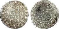 Sachsen Albertinische Linie Friedrich August II 1/24 Taler 1753 -