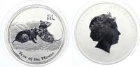 Australien 1 Dollar 2008 Jahr der Maus Lunar II 1 oz 999 Silber -