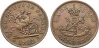 1852 Kanada one Penny EF
