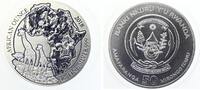 50 Francs Ruanda Giraffe 1 oz Silber -