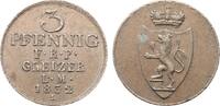 Reuss ältere Linie 3 Pfennig Heinrich XIX -