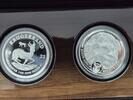 Süd Afrika BIG FIVE + Krügerrand 5 Rand Privy Mark Löwen Lion 2 x 1 Unze -