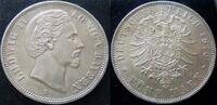 5 Mark Bayern 1875 Ludwig II -
