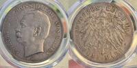 Baden 5 Mark 1913-G 5 Mark Baden Friedrich II Jaeger 40 PCGS MS62 3,079.35 元  ＋  62.37 元 运费