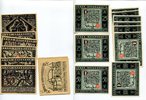  1921  Osterfeld 25 Pfennig - 15o Pfennig Mehl 1033.1 + 1033.2 komplett Geldumschlag 1