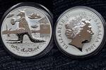  2008  Australien 1 Dollar Känguruh unze Silber Bankfrisch